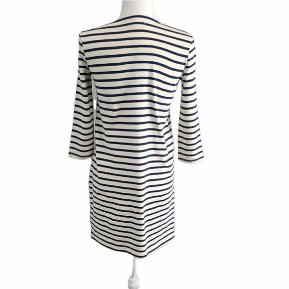 Madewell‎ Striped Midi 3/4 Sleeve Dress XXS - Picture 2 of 8